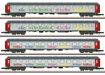 Märklin 87283 - Z - 4-tlg. Set Personenwagen Berlin-Malmö-Express, Snälltaget, Ep. VI